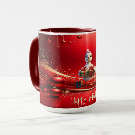 Cute Duck Christmas Holiday Mug Mugg