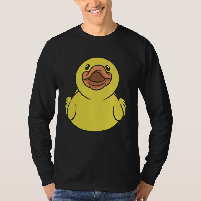Cute Duck Ducklings Rubber Duck T Shirt (Framsida)