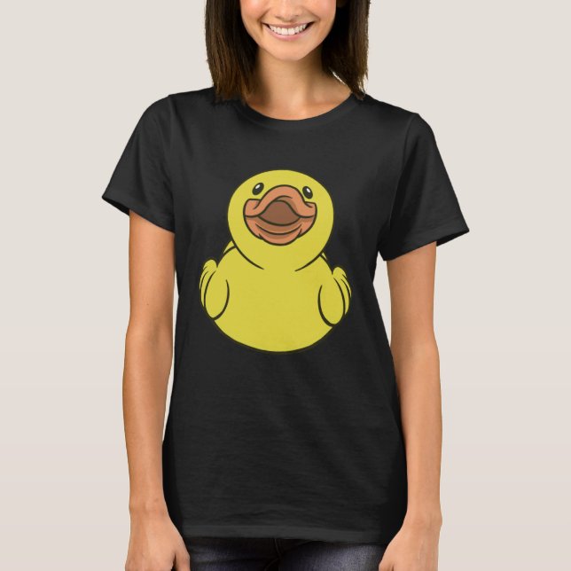 Cute Duck Ducklings Rubber Duck T Shirt (Framsida)