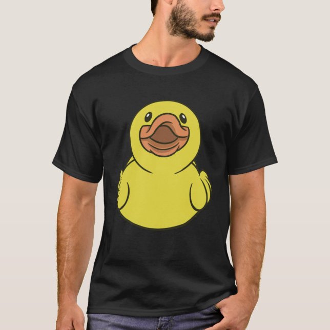 Cute Duck Ducklings Rubber Duck T Shirt (Framsida)