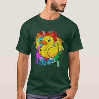 Cute Duckie Duckling Ducky Bath Leksak Colorful Ru T Shirt