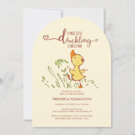 Cute Duckling Baby Shower Inbjudningar