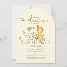 Cute Duckling Baby Shower Inbjudningar