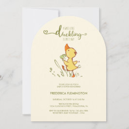 Cute Duckling Baby Shower Inbjudningar