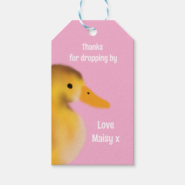 Cute Duckling-favoriter Presentetikett (Framsidan)