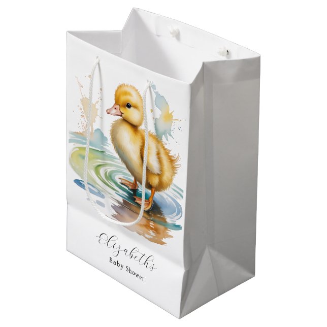 Cute Duckling Gender Neutral Baby Shower (Framsidan Vinklad)