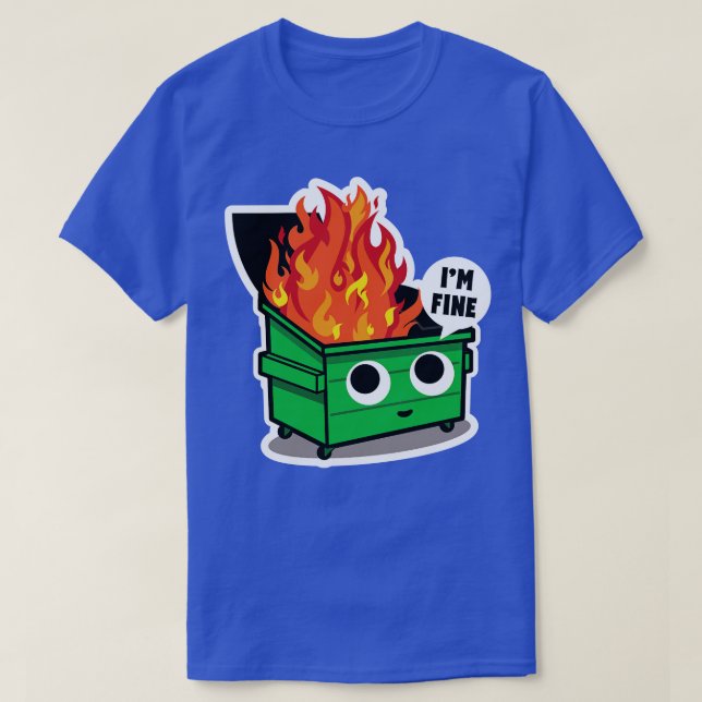 Cute Dumping Fire T Shirt (Design framsida)
