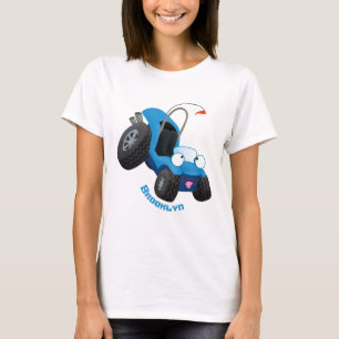 Cute dune-buggen utanför vägen fordon tecknad t shirt