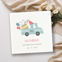 Cute Dusky Blue - Vilken Födelsedagsfest som helst Pappersservett