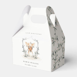 Cute Dusky Hjort Blommigt Vapensköld vid alla åldr Presentaskar