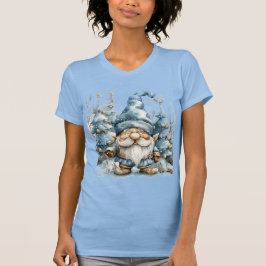 Cute Dusty Blue Gnome Jul T Shirt