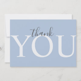 Cute Dusty Blue Modern Typography Boy Shower Tack Kort