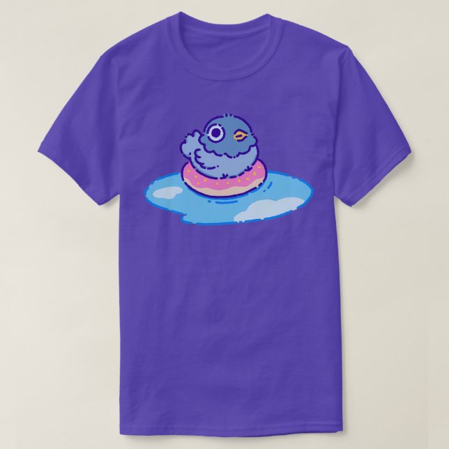 Cute duva på en bottenvåning i en puddle Begränsad T Shirt (Design framsida)