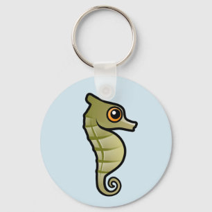 Cute Dwarf Seahorse Nyckelring