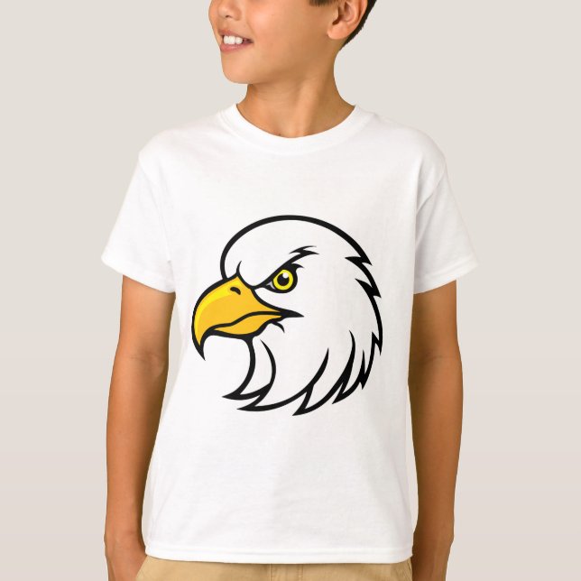 Cute Eagle Baby T-Shirt Simple Animal Illustration (Framsida)
