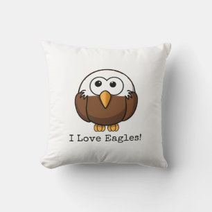 Cute Eagle-Tecknad Kudde