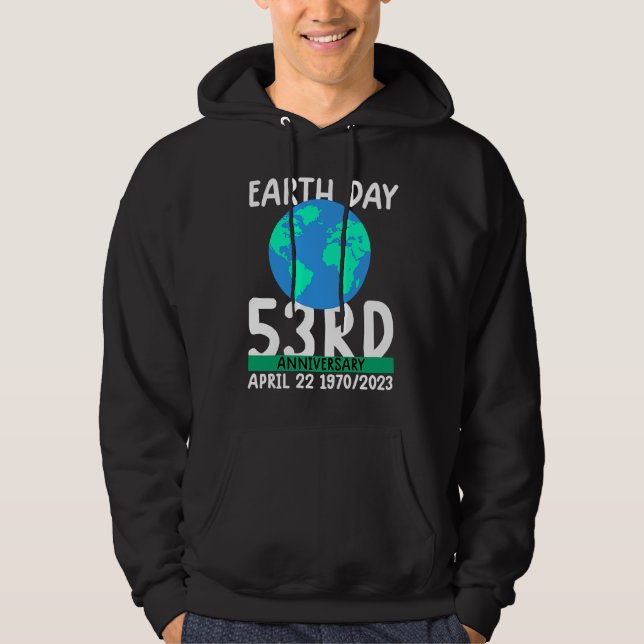 cute earth day 53rd anniversary earth day  2 hoodie (Framsida)