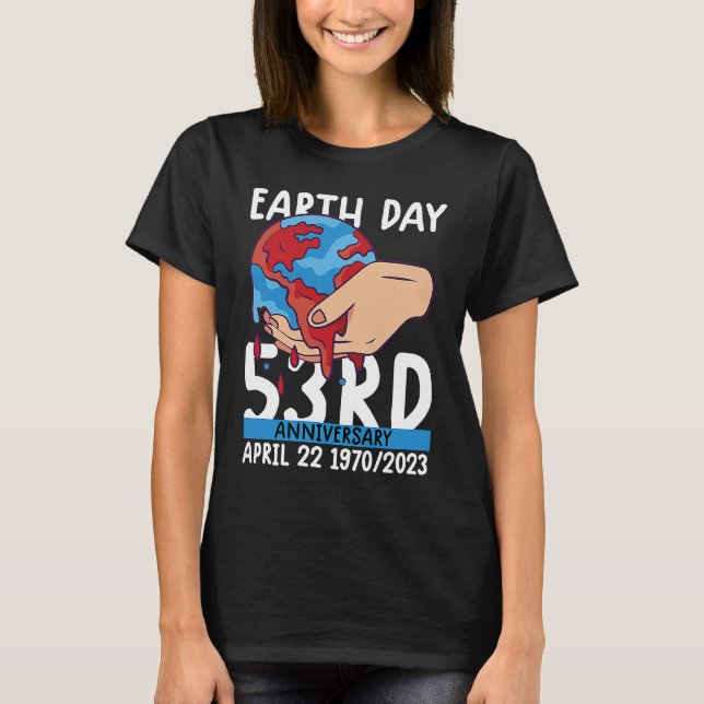 cute earth day 53rd anniversary earth day  5 t shirt (Framsida)