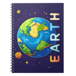 Cute Earth Design – Educational Anteckningsbok