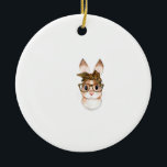 Cute Easter Bunny Mom Easter Leopard Year of The R Julgransprydnad Keramik<br><div class="desc">Cute Easter Bunny Mom Easter Leopard Year of The Rabbit T-Shirt Small</div>