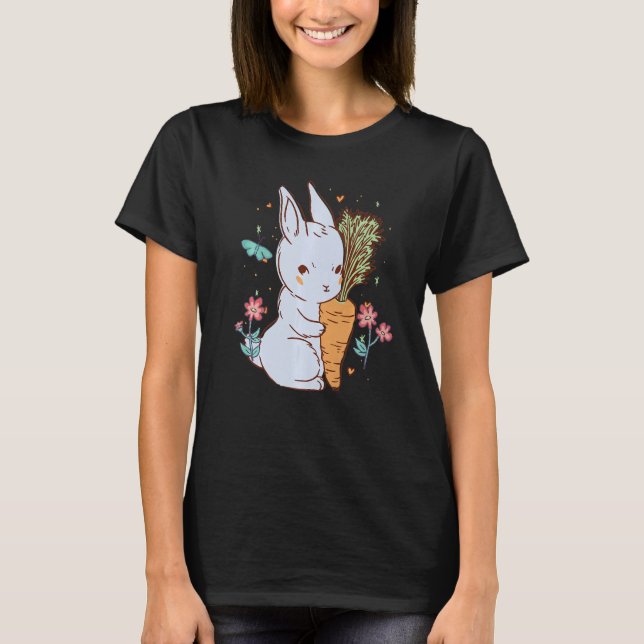 Cute Easter bunny Premium_2 T Shirt (Framsida)