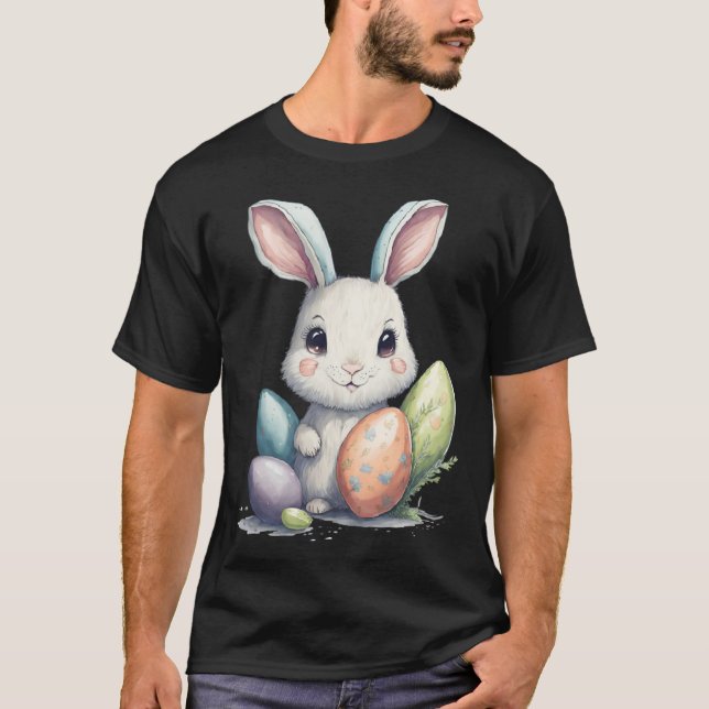 Cute Easter Bunny Pun Easter Eggs T Shirt (Framsida)