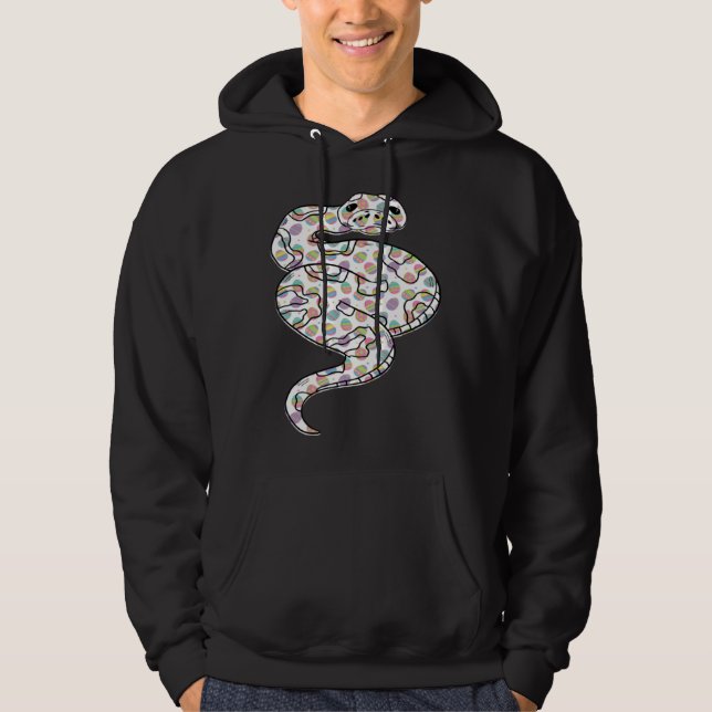 Cute Easter Egg Ball Python  Easter Day 2023 Hoodie (Framsida)
