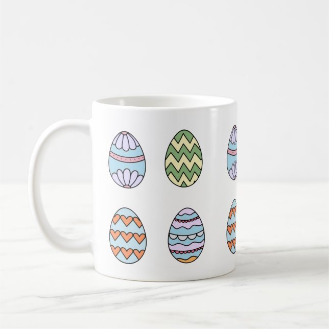 Cute Easter Eggs Mug style 2 Kaffemugg (Vänster)