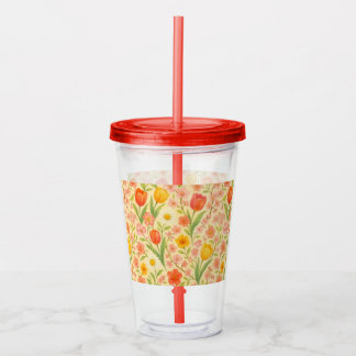 Cute Easter/spring patterned flowers Take Away Mugg