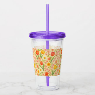 Cute Easter/spring patterned flowers Take Away Mugg