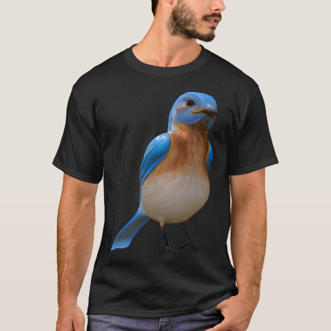 Cute Eastern Bluebird Sunset  1 T Shirt (Framsida)