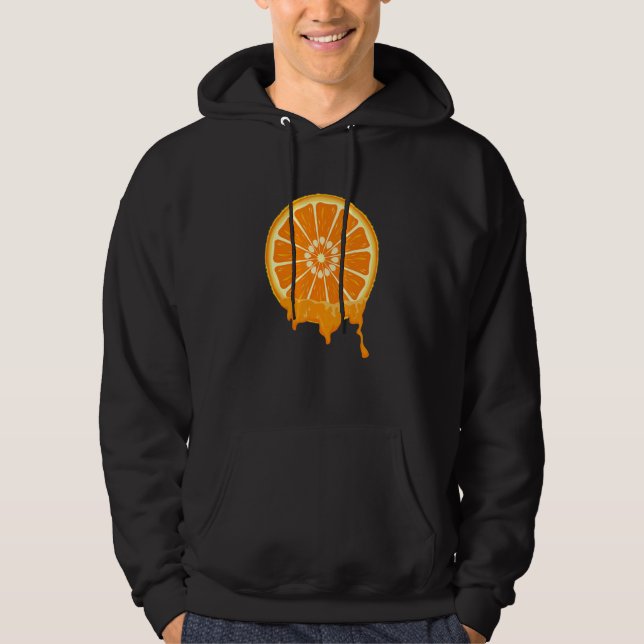 Cute Easy Fruit Halloween-Orange - segmentkostnad Hoodie (Framsida)