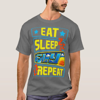 Cute Eat-viloläge - upprepa flygplanspilotens luft T Shirt
