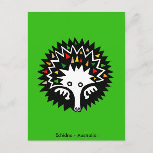 Cute ECHIDNA - Aussie wildlife - Nature Vykort