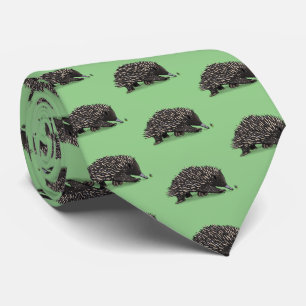 Cute echidna med illustration av biens tecknad slips