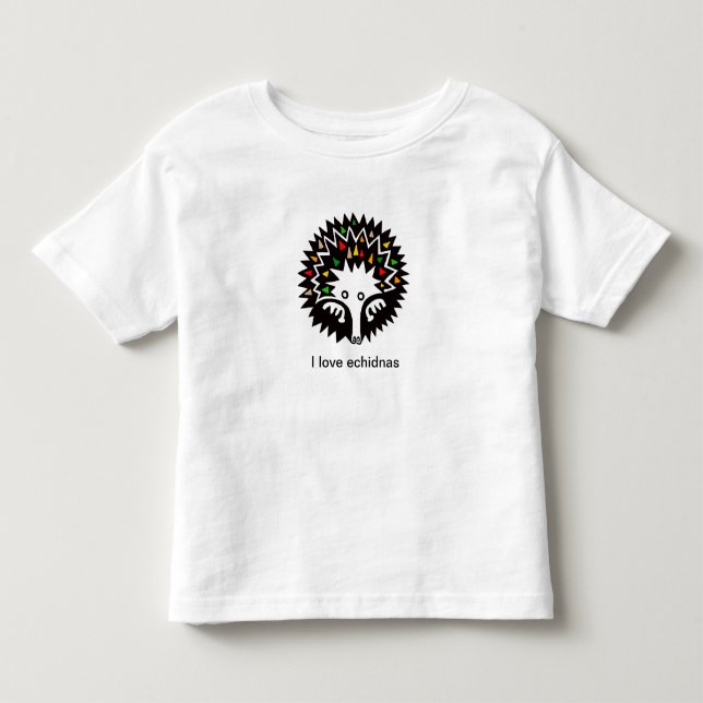 Cute ECHIDNA - Wildlife Australia-Småbarn T-Shirt (Framsida)