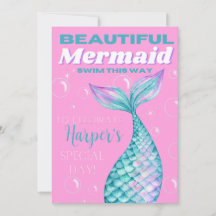 Cute Editable under Sea Sjöjungfru Girl Digital