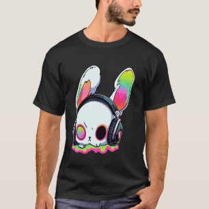 Cute EDM Bunny DJ Trippy Rave T Shirt