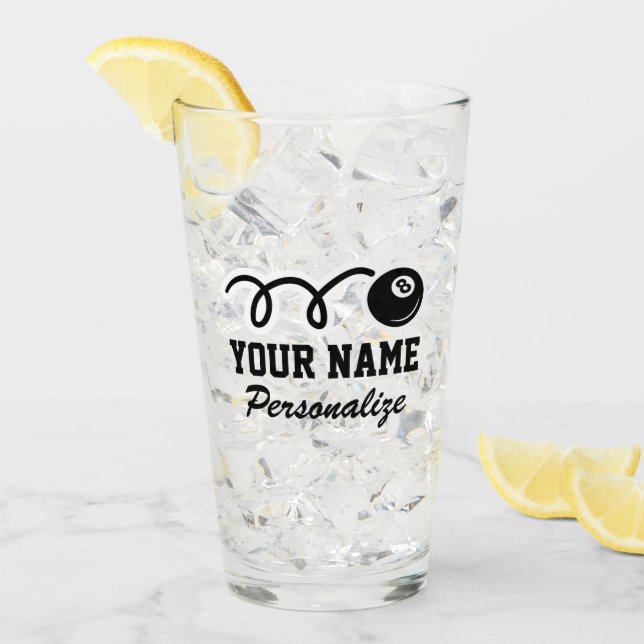 Cute efter åtta boll-tecknad-anpassade miljardpres glaskopp (Framsida Ice)