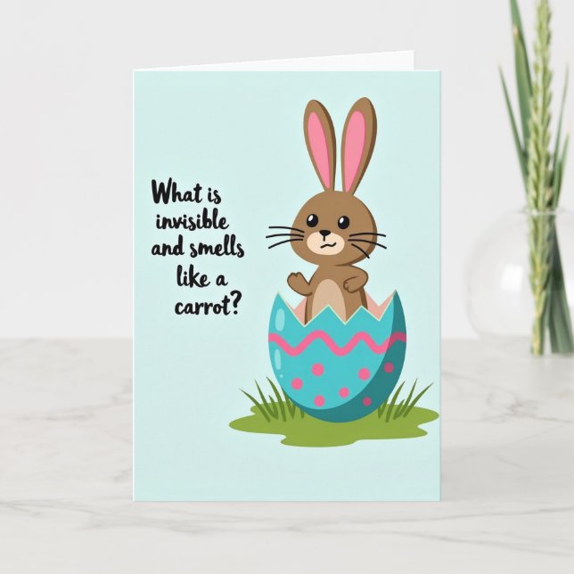 Cute Egg Creature Riddle Card Kort (Framsida)