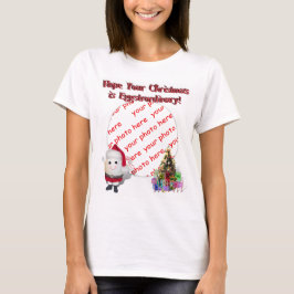 Cute Egg Jultomten Photo Ram Tee Shirt