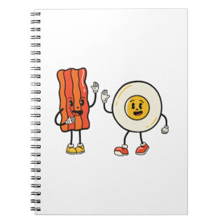 Cute Egg och bacon Anteckningsbok