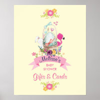 Cute Egg, Rosa Flamingo & Bunny, /w Ribbon Shower