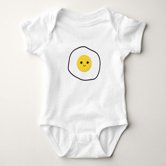 Cute Egg Smile Kawai T Shirt (Framsida)