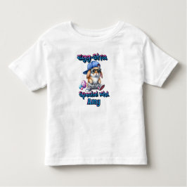 Cute Egg Stra Speciell Kid Påskhare Hip hop T Shirt