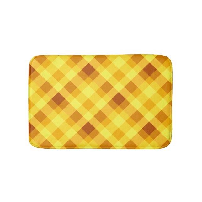 Cute Egg Yolk Gult Pput Small Bath Mat Badrumsmatta (Framsidan)