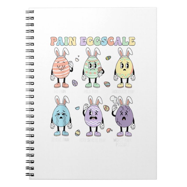 Cute Eggs Pain Scale Nurse Triage ICU Assessment E Anteckningsbok (Framsidan)
