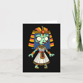 Cute Egyptian Zombie Anteckningskort