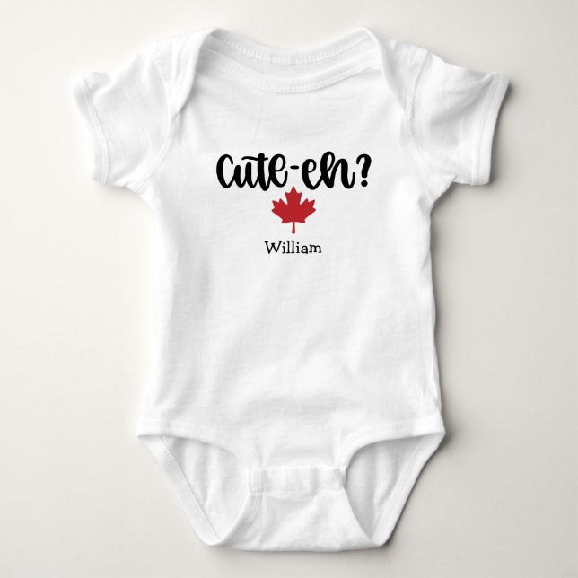 Cute-eh Canadian Funny T Shirt (Framsida)