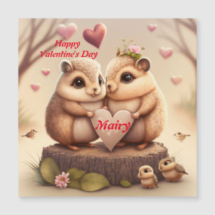 Cute-ekorrar i kärlek-kort